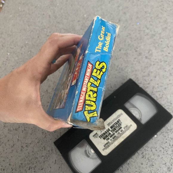 Vintage Teenage Mutant Ninja Turtles VHS Tape Great Boldini, Bk Kids Club 1980 - Picture 3 of 6